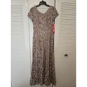Alex Evenings Floor length lace dress